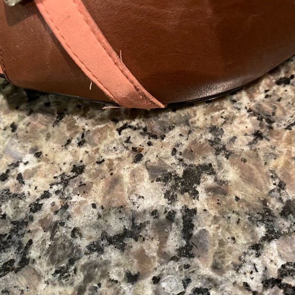 BCBG Generation Brown and Pink Peep Toe Size 9.5 - Picture 9 of 9